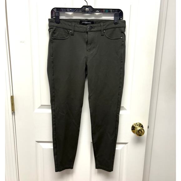 Liverpool Anita Pant, Skinny Jeans, Dark Olive Green, Petite, Women's 6P or 28 - Picture 1 of 4